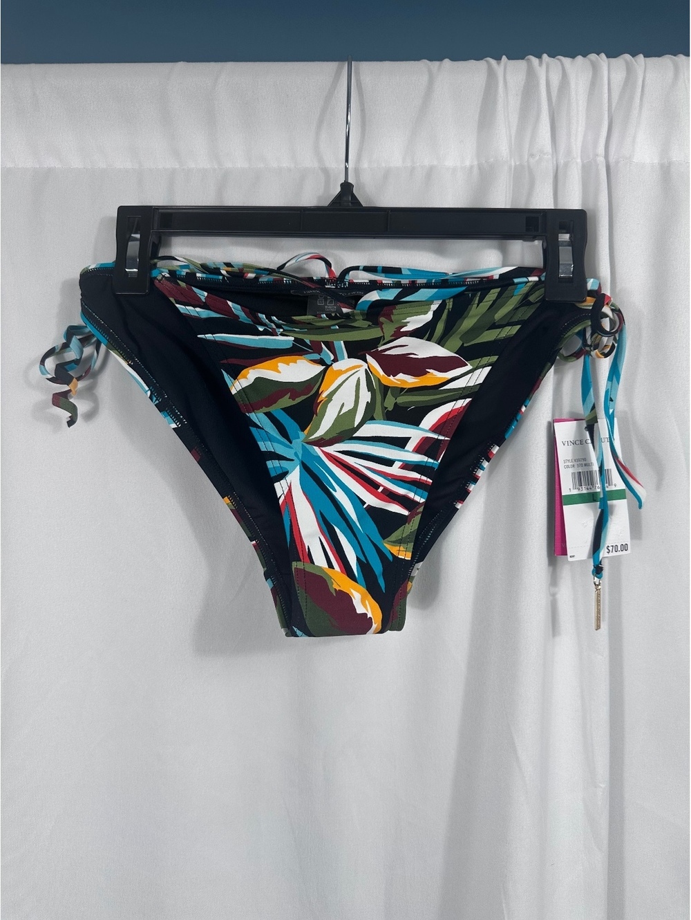 Vince Camuto Women's Tropical Print Bikini Bottom Size Large